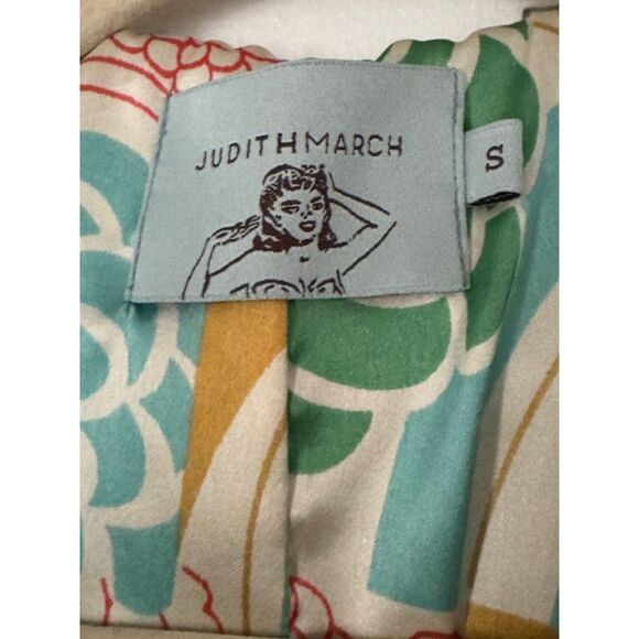 Judith March 50th inspired Coat/Jacket, Turquoise Velour, size S - Picture 4 of 7